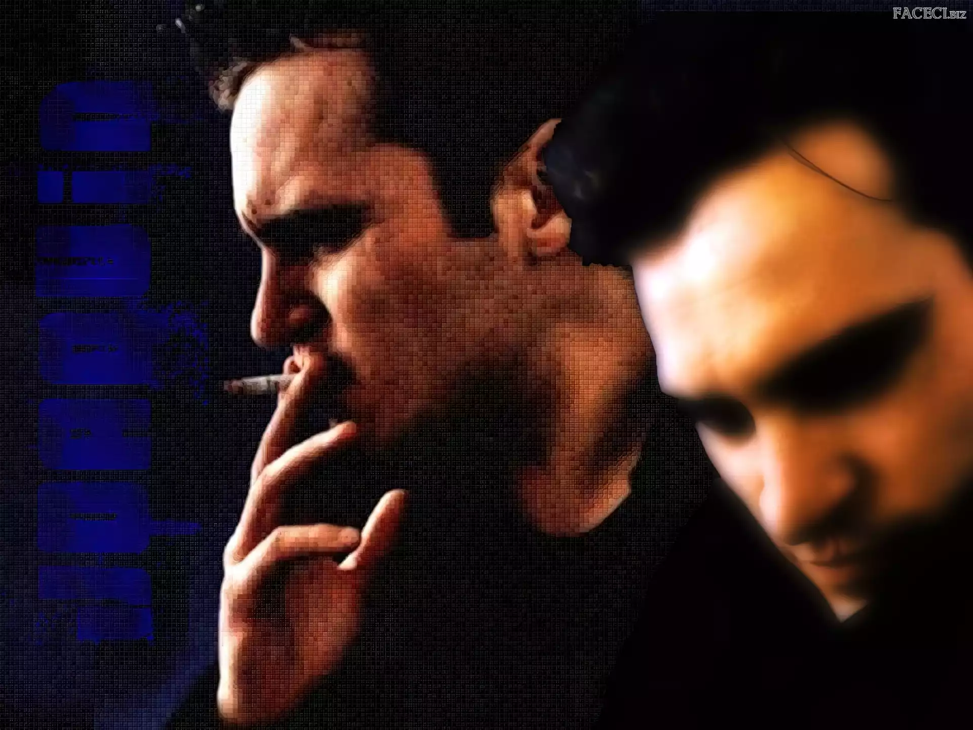 papieros, Joaquin Phoenix, twarz